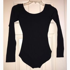 Black Longsleeve Leotard